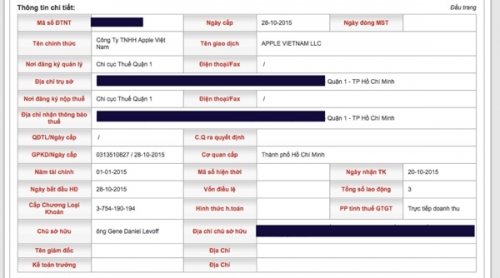 Công nghệ - Apple chính thức thành lập công ty ở Việt Nam?