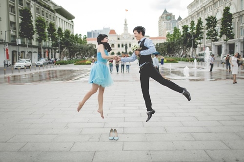 Giải trí - MC Ngọc Tiên - Sỹ Toàn khoe ảnh cưới lãng mạn (Hình 4).