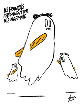 Thế giới - Tạp chí Charlie Hebdo lại đăng biếm họa về khủng bố ở Paris