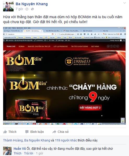 Đời sống - BOMdin cho quý ông “cháy hàng”!
