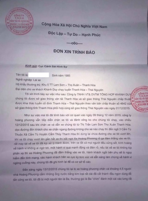 Pháp luật - Nhà xe Hoàng Phương bị 'tố' hành xử côn đồ, chèn ép xe khác
