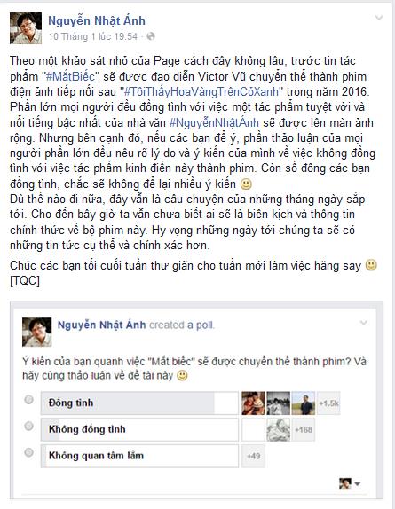 Giải trí - Sau ‘Tôi thấy hoa vàng trên cỏ xanh’, khả năng ‘Mắt biếc’ lên phim?