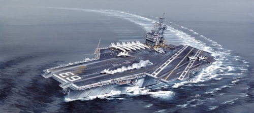 Công nghệ - 'Thành phố nổi' USS Kitty Hawk Mỹ vượt bão cuồng phong [VIDEO] (Hình 2).