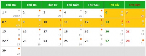 Kinh doanh - Lịch nghỉ Tết Âm lịch Bính Thân 2016 chính thức