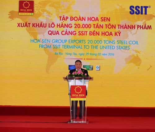 Kinh doanh - Hoa Sen Group xuất khẩu lô hàng 20.000 tấn tôn thành phẩm đến Hoa Kỳ