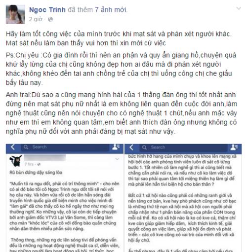 Giải trí - Quỳnh Chi nói gì sau khi like status xúc phạm Ngọc Trinh?