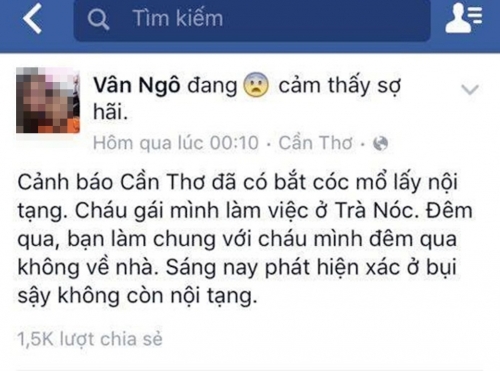 Pháp luật - Truy tìm kẻ tung tin bắt cóc công nhân lấy nội tạng trên facebook