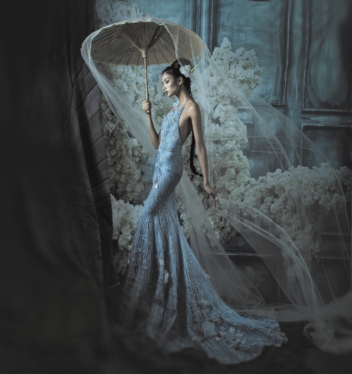 Giải trí - Hoàng Thùy lần đầu đẹp ma mị trong thiết kế của Hoàng Hải (Hình 4).