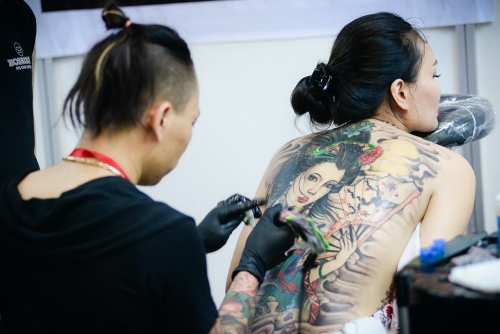 Xã hội - Cận cảnh những hình xăm độc đáo tại đại hội xăm hình HANOINK FES (Hình 9).
