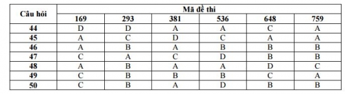 Xã hội - Đáp án đề thi môn Vật lý THPT Quốc gia 2016 của Bộ GD&ĐT (Hình 3).