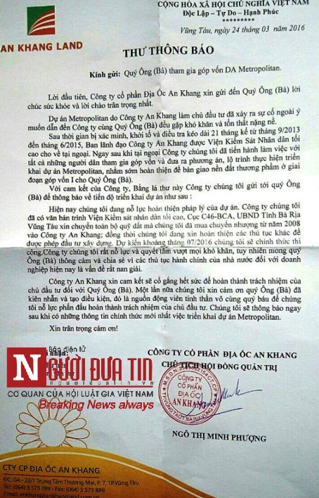 Kinh doanh - Dự án Metropolitan và nỗi đau của những nhà đầu tư (4) (Hình 2).