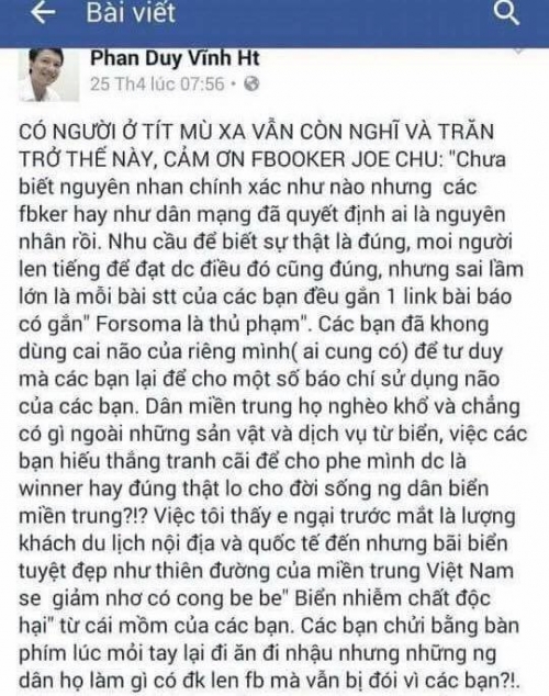 Pháp luật - Chủ tịch TX Kỳ Anh: Chưa biết cấp dưới 'lộng ngôn' trên facebook (Hình 2).