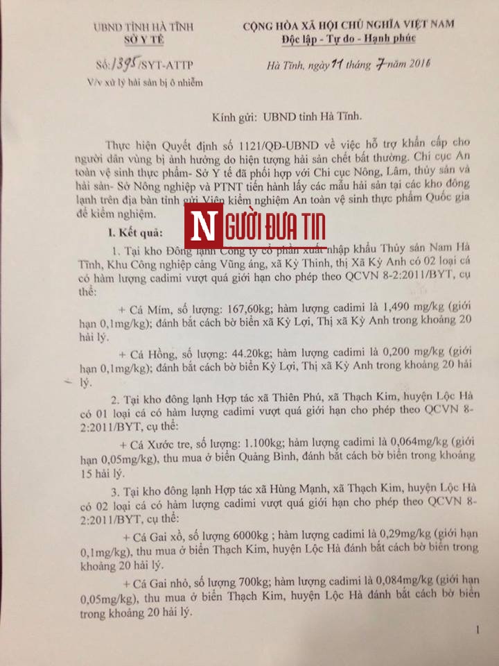 Pháp luật - Hà Tĩnh: Hàng chục tấn hải sản nhiễm độc đang ở đâu?