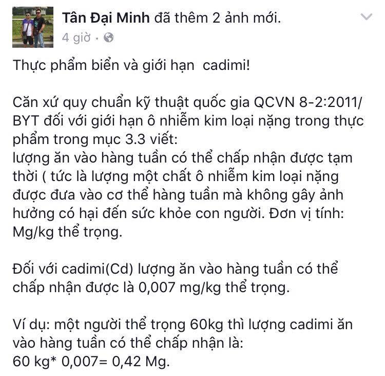 Đời sống - Giám đốc Y tế dự phòng Hà Tĩnh khuyên dân ăn hải sản nhiễm cadimi (Hình 2).