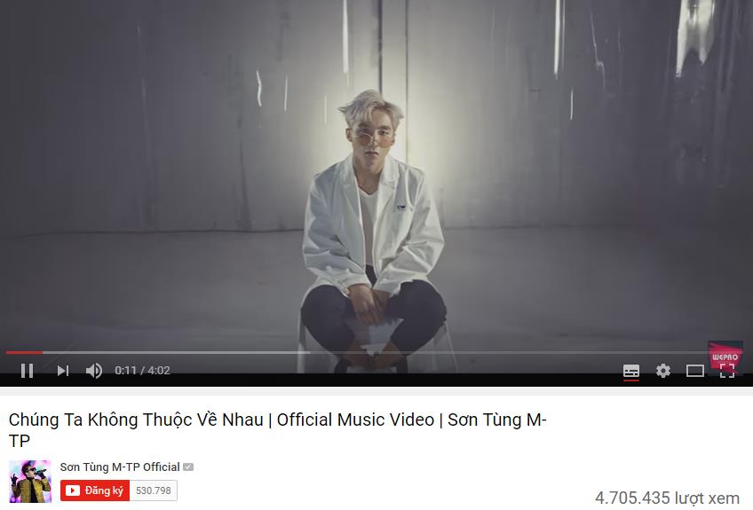 Giải trí - Nghi án 'đạo nhái', hit mới của Sơn Tùng MTP vẫn đạt lượt xem khủng