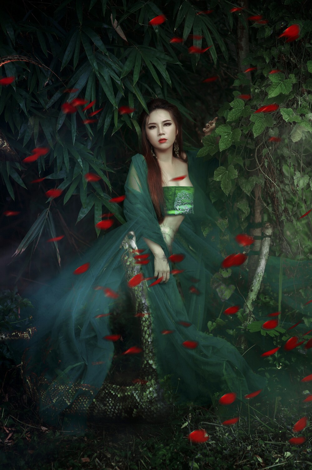 Giải trí - Hai thiếu nữ hóa thân thành 'Thanh xà Bạch xà' phiên bản 3D gây sốt (Hình 5).