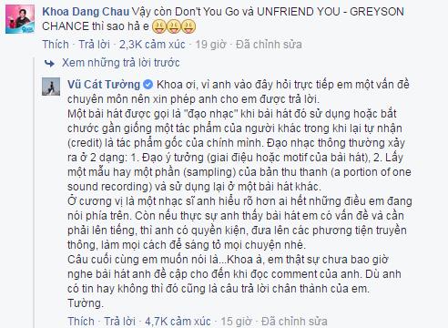 Giải trí - Vũ Cát Tường bị 'tố' ngược khi ám chỉ Sơn Tùng MTP 'đạo nhạc' (Hình 2).