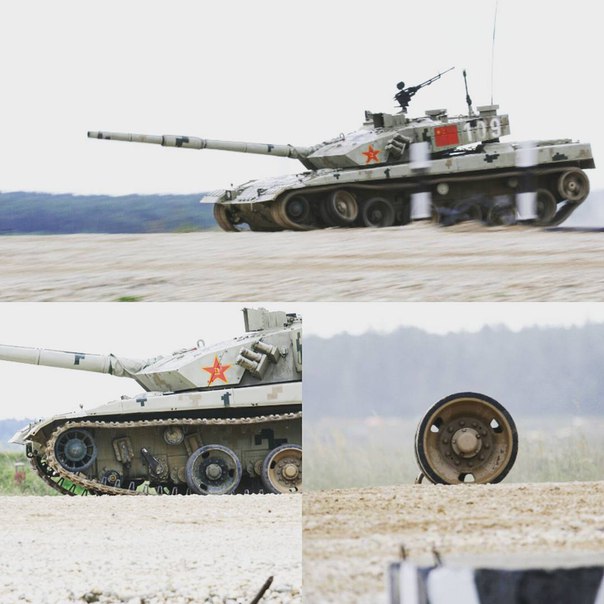 Công nghệ - Xe tăng Trung Quốc rớt bánh khi thi tài tại Tank Biathlon 2016