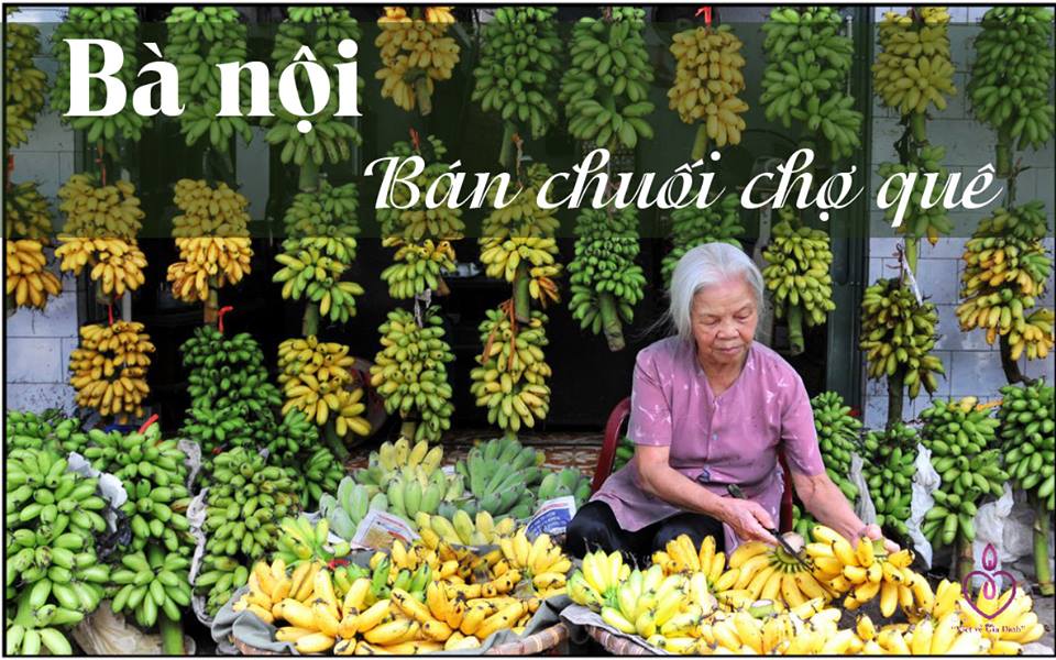 Đời sống - B&agrave;i dự thi: B&agrave; nội b&aacute;n chuối chợ qu&ecirc;
