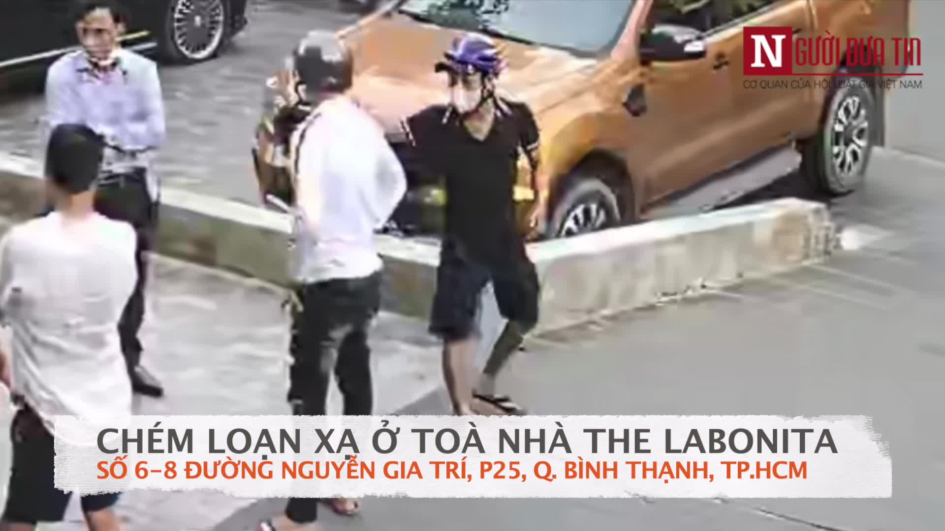 An ninh - Hình sự - TP.HCM: “Giang hồ” ngang nhiên lao vào chém người ở toà nhà Labonita