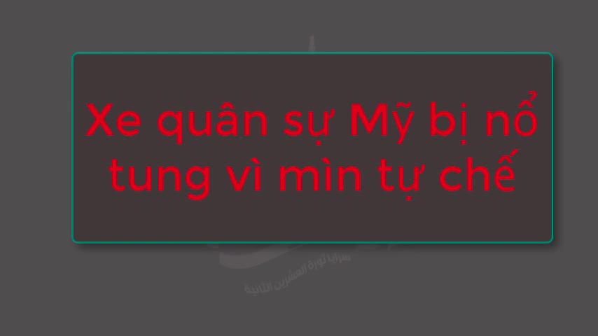 Tiêu điểm - Nóng: Cận cảnh xe quân sự Mỹ nổ tung vì bị tấn công