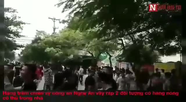 Phong toả hàng trăm mét đường để vây bắt đối tượng dùng hàng nóng