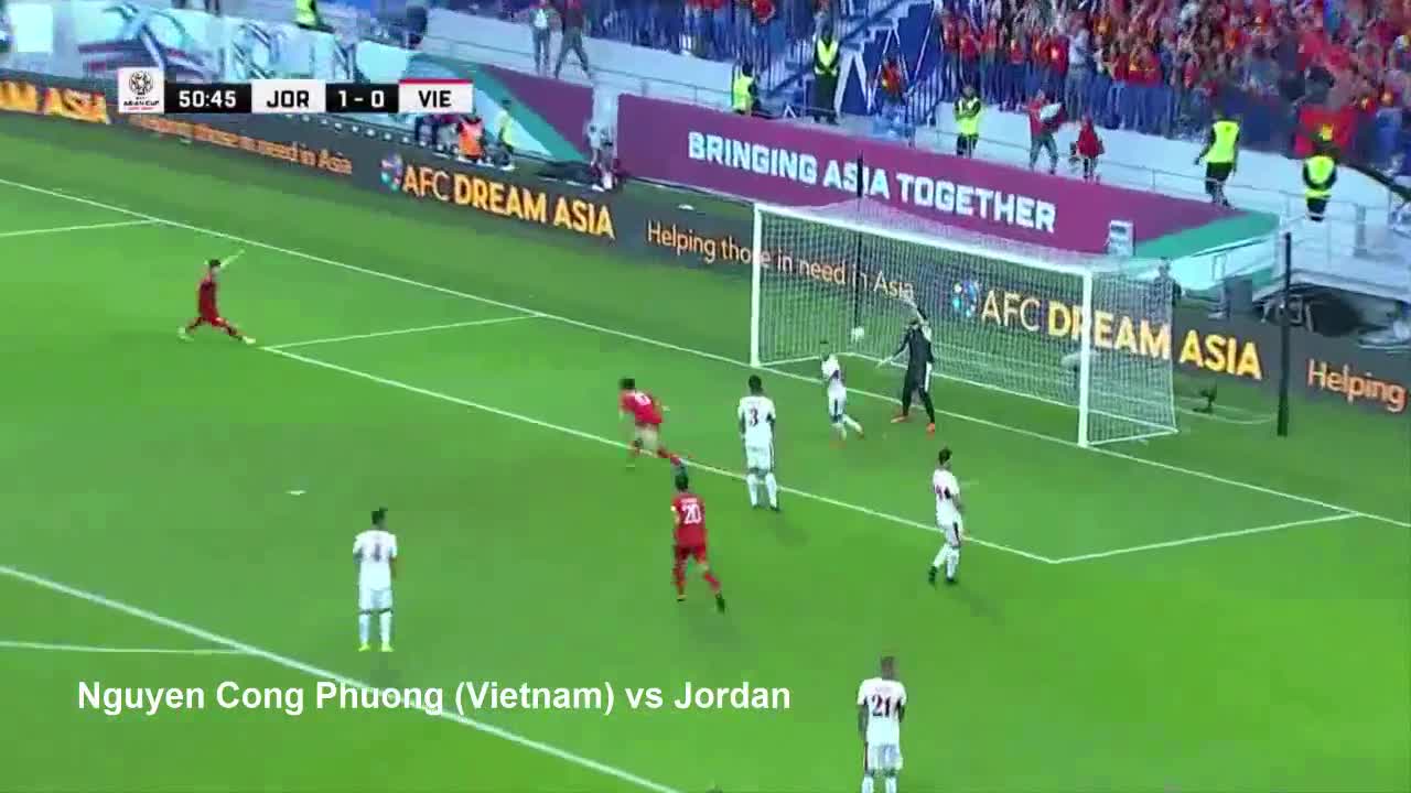 Công Phượng dẫn đầu top bình chọn bàn thắng đẹp nhất vòng 1/8 Asian Cup 2019