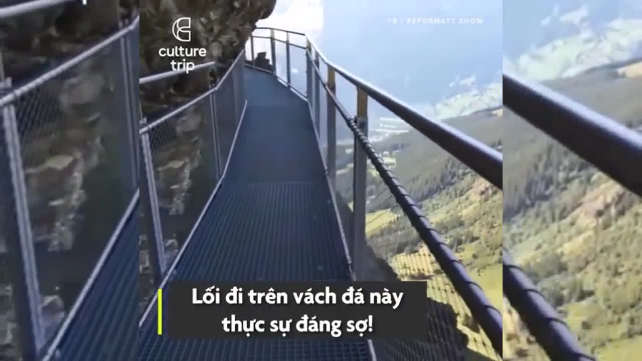 Khám phá lối đi đáng sợ cao hơn 2.000m quanh sườn núi