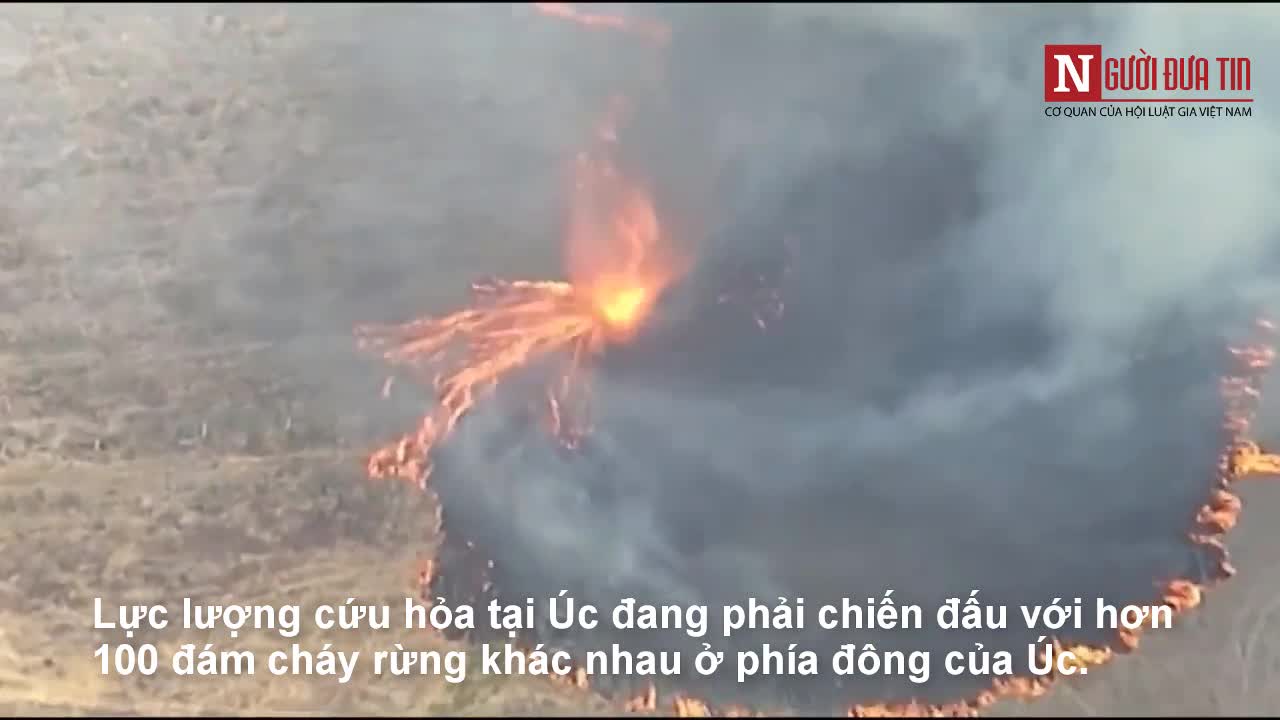Lốc xoáy lửa kỳ lạ tại Úc