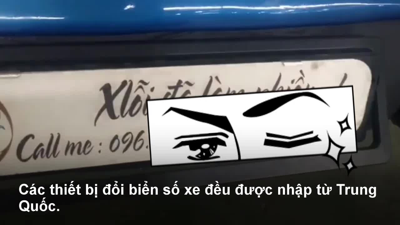 Không khó để lắp bộ đổi biển số xe tự động ngay tại Hà Nội