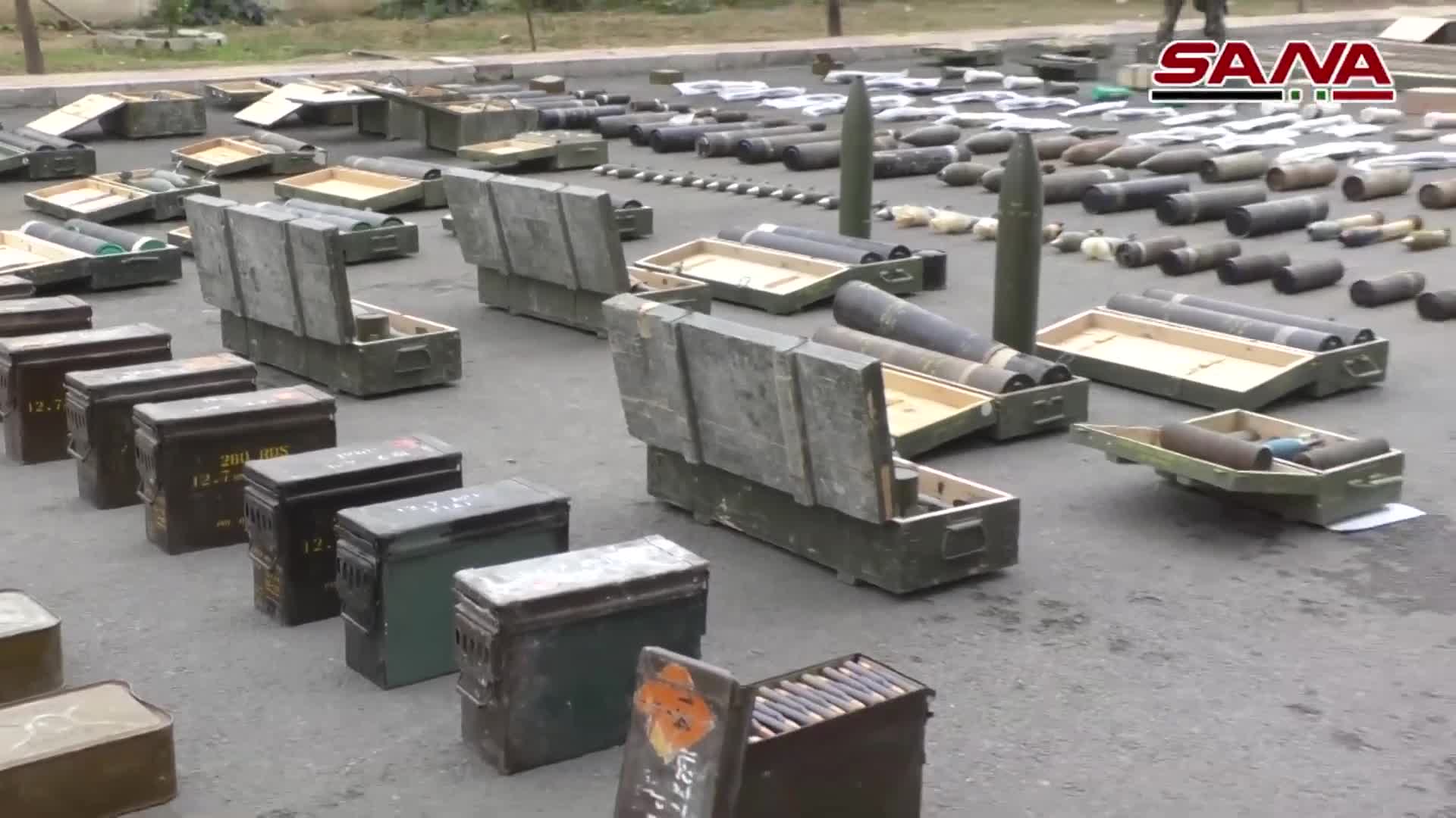 Bên trong kho vũ khí khổng lồ của khủng bố mới được phát hiện ở Nam Syria