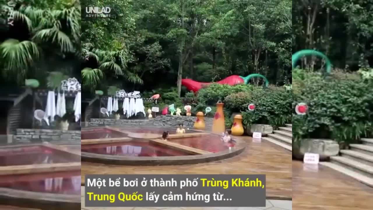 Người Trung Quốc tắm trong nồi lẩu khổng lồ toàn ớt cay