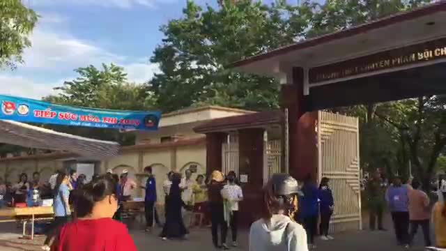 Các thí sinh tham gia kỳ thi THPT Quốc gia 2019