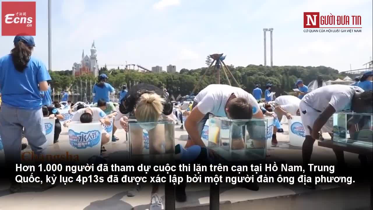 Xác lập kỷ lục nín thở 4 phút 13 giây tại Trung Quốc