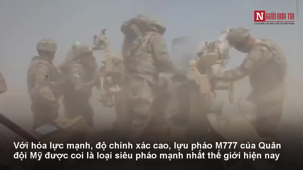 Xem niềm tự hào của pháo binh Mỹ nhả đạn