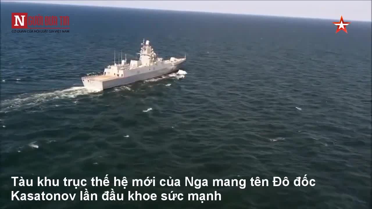 Tàu chiến thế hệ mới nhất của Nga lần đầu khoe sức mạnh