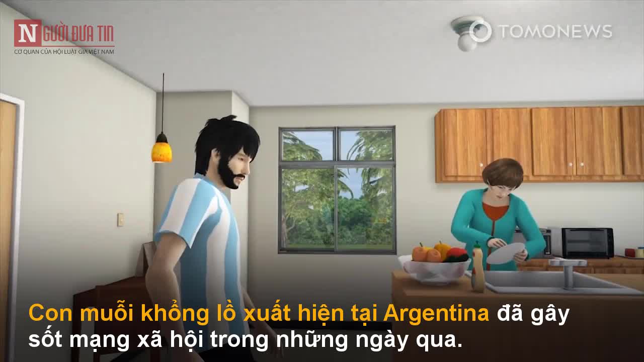 Cận cảnh con muỗi khổng lồ làm chao đảo cộng đồng mạng Argentina