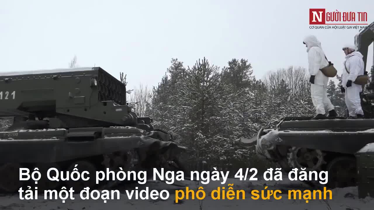 Nga phô diễn sức mạnh hủy diệt của “lửa mặt trời” TOS-1A