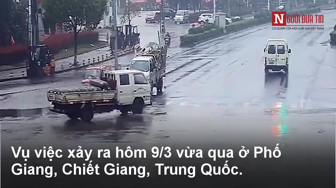 Bình khí nén lao như tên lửa trên đường quốc lộ