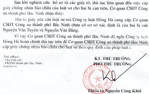 Pháp luật - Cảnh sát từ chối luật sư vô lý như đùa