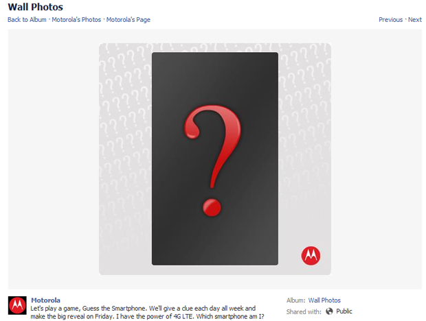 Công nghệ - Motorola 'úp mở' trên Facebook về điện thoại 4G sắp ra mắt