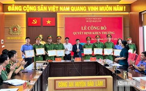 L&acirc;m Đồng khen thưởng đột xuất lực lượng điều tra vụ &aacute;n khai th&aacute;c gỗ qu&yacute; tr&aacute;i ph&eacute;p