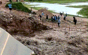 Cận cảnh hiện trạng tại hồ chứa nước trên núi ở Lâm Đồng bị vỡ gây thiệt hại về người và tài sản - Ảnh 10.