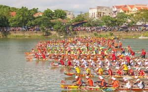 Sông Kiến Giang “dậy sóng” cùng giải đua thuyền mừng Tết Độc lập