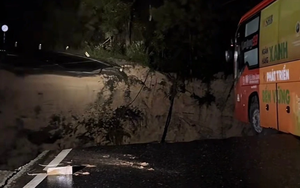 Hiện trường đèo Mimosa Đà Lạt đứt gãy, sạt lở nghiêm trọng - Ảnh 10.