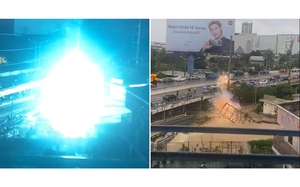 Ô tô bất ngờ bốc cháy dữ dội tại trung tâm thương mại - Ảnh 2.