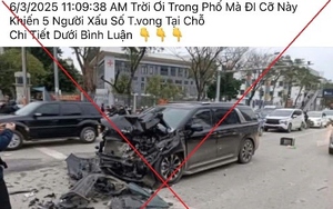 Thông tin tai nạn giao thông khiến 5 người tử vong tại Tây Hồ là sai sự thật