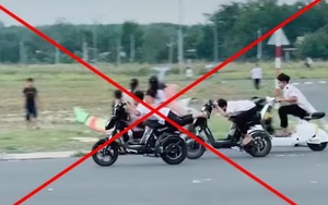Bình Phước: Học sinh lớp 6 tổ chức đua xe đạp điện