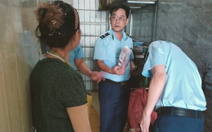 Thái Bình: Tiêu hủy hơn 300kg thực phẩm đông lạnh không rõ nguồn gốc, xuất xứ