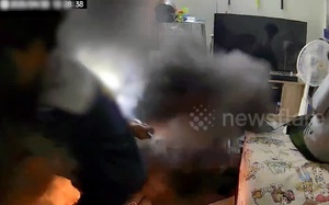 Bình gas phát nổ trong bếp, 3 người thoát nạn trong gang tấc